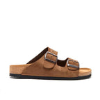 Bali Nubuck Leather Two-Strap Sandal // Sand