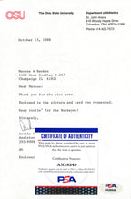 Archie Griffin Signed TLS Letter Ohio State 1973 1975 Heisman 185246