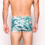 Boyshort Swim Brief // Pink Floral