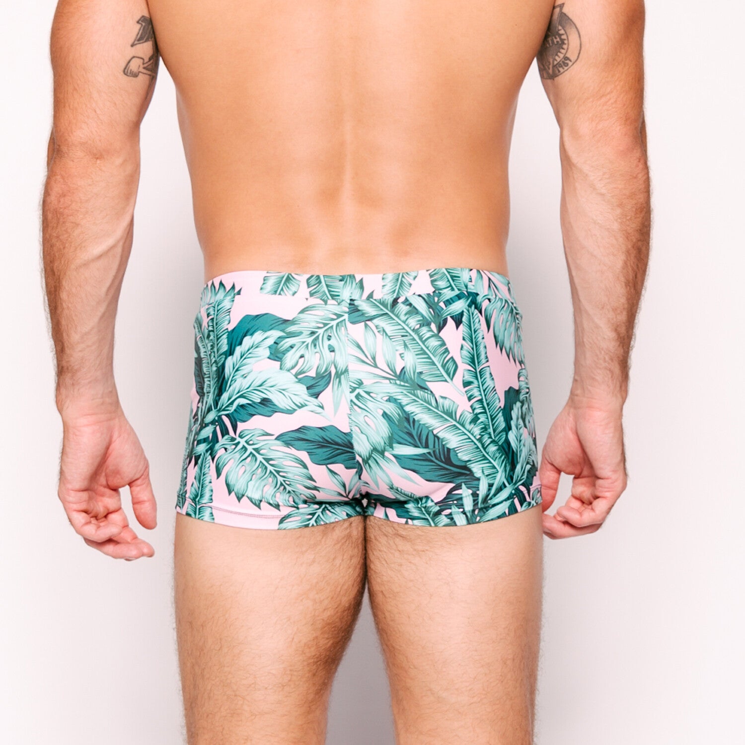 Boyshort Swim Brief // Pink Floral