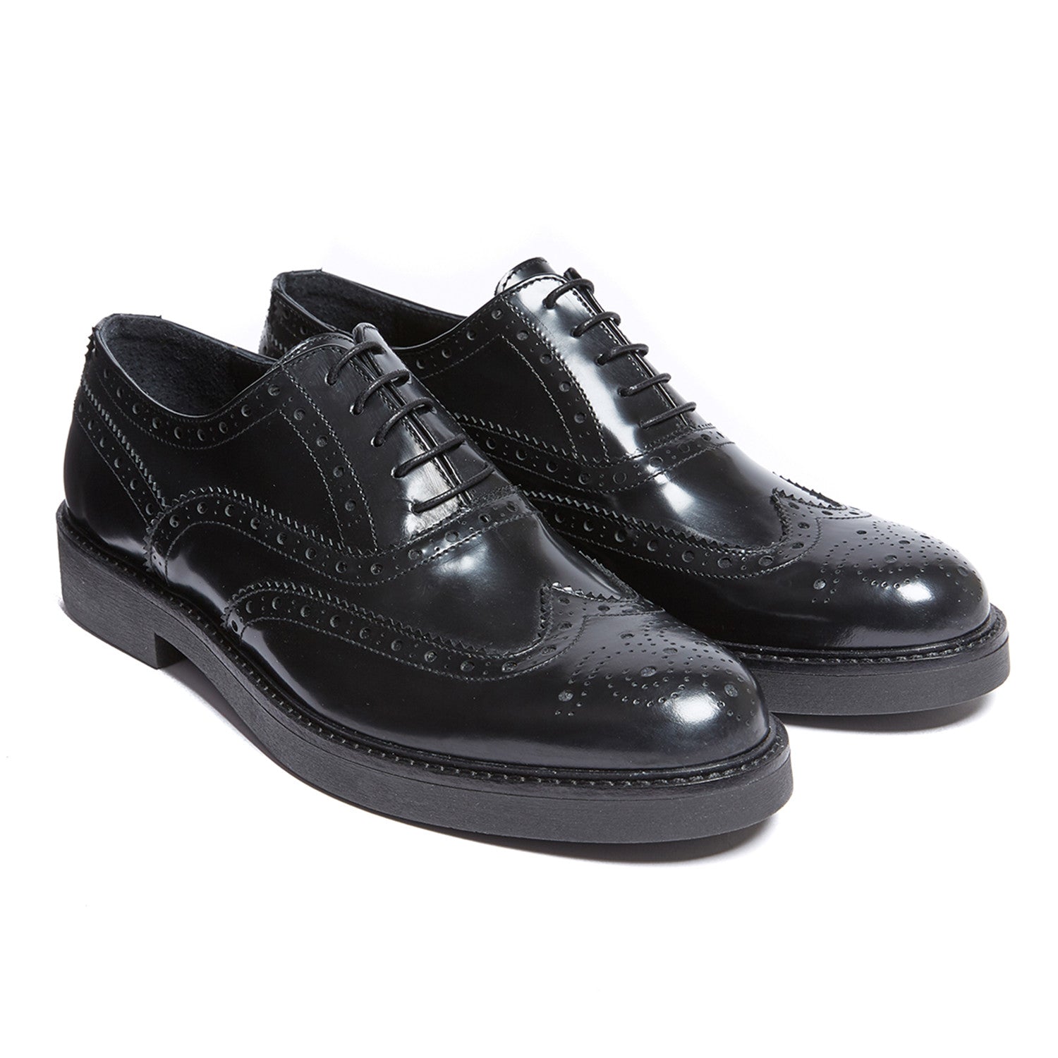 Wesley Wing Cap Oxford // Black