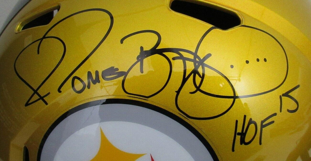 Jerome Bettis HOF Signed Steelers Full Size Flash Replica Helmet JSA 166567