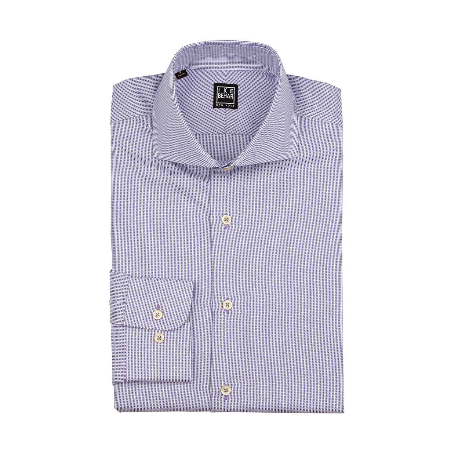 Fredrick Cut-Away Spread Collar Shirt I // Purple