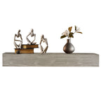 Rustic Wood Fireplace Mantel, Wall-Mounted & Floating Shelf