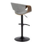 Curvo - Mid Century Modern Adjustable Barstool With Swivel (Set of 2)
