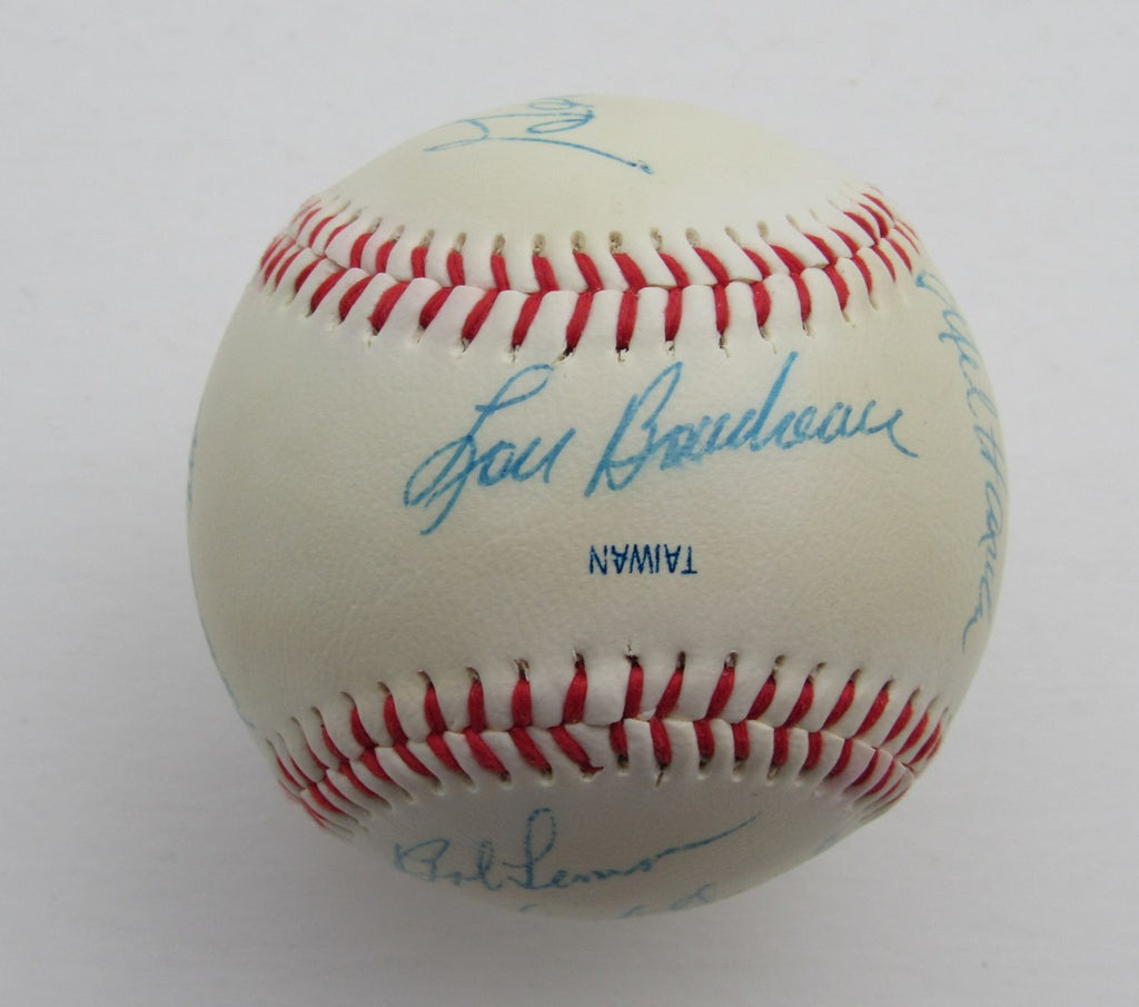 Cleveland Indians Team Autographed by 15 Players Indians Logo Baseball 180626