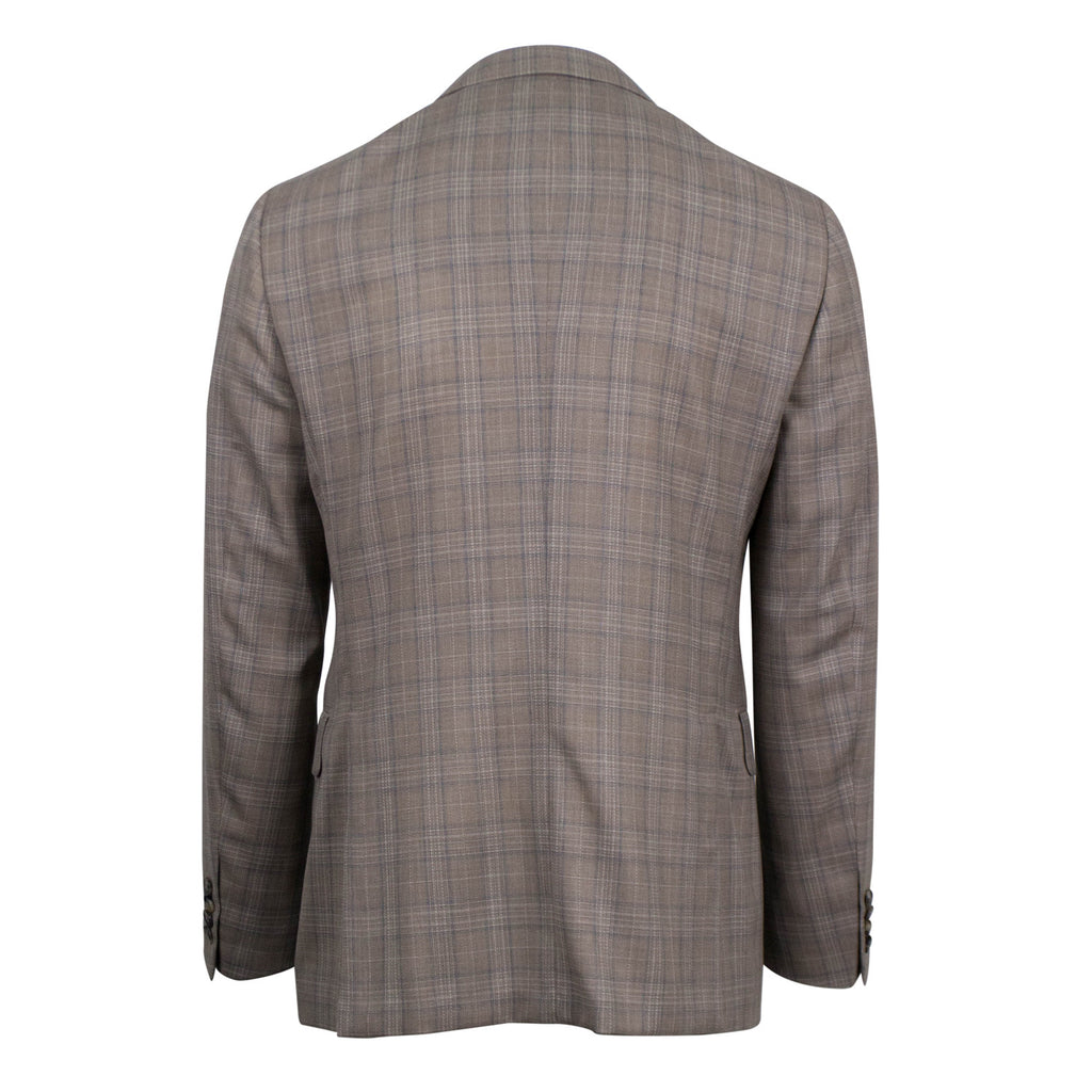 Pal Zileri // Plaid Wool 2 Button Sport Coat // Brown