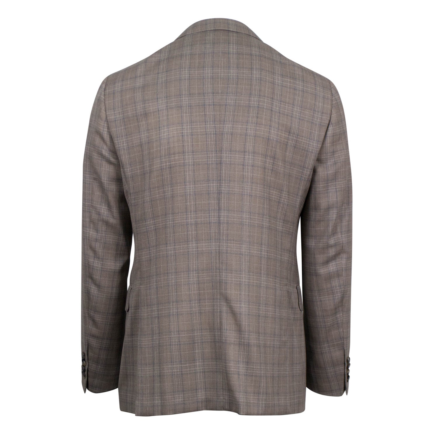 Pal Zileri // Plaid Wool 2 Button Sport Coat // Brown