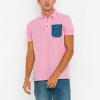 Conner Short Sleeve Polo Shirt // Pink