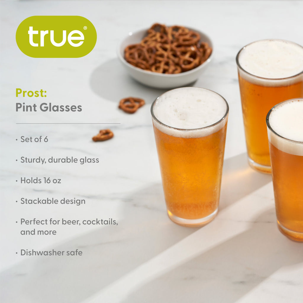 Pint Glasses Set of 6