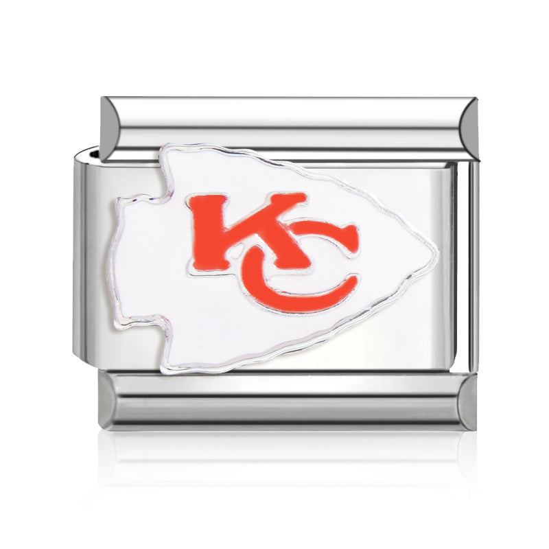 Football Team Logo Italian Charm Bracelet – Custom Gifts for Fans