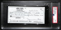 Johnny Unitas Signed 10/31/02 Check PSA/DNA MINT 9 188660