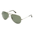 Ray-Ban // Unisex // Aviator Large Metal Polarized Sunglasses // Gunmetal + Crystal Green Polarized
