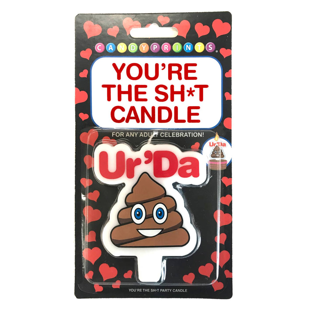 Ur' Da SH%T Birthday Candle - Funny Cake Poop Topper & Gag Party Decoration