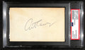 Art Carney Signed 3x5 Index Card "Honeymooners - Norton" PSA/DNA 184301