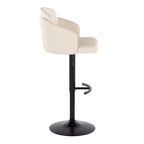 Dahlia - Contemporary Adjustable Barstool With Swivel (Set of 2)