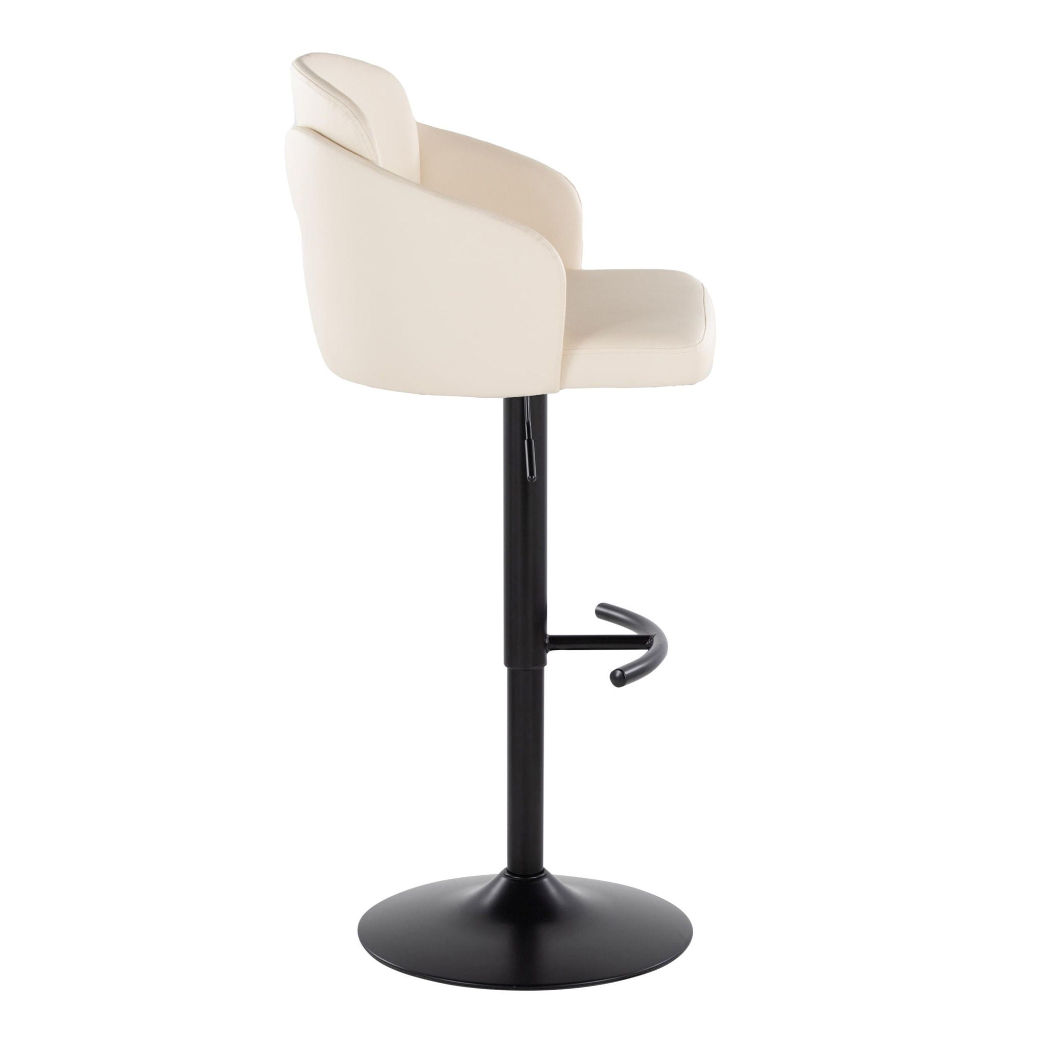 Dahlia - Contemporary Adjustable Barstool With Swivel (Set of 2)