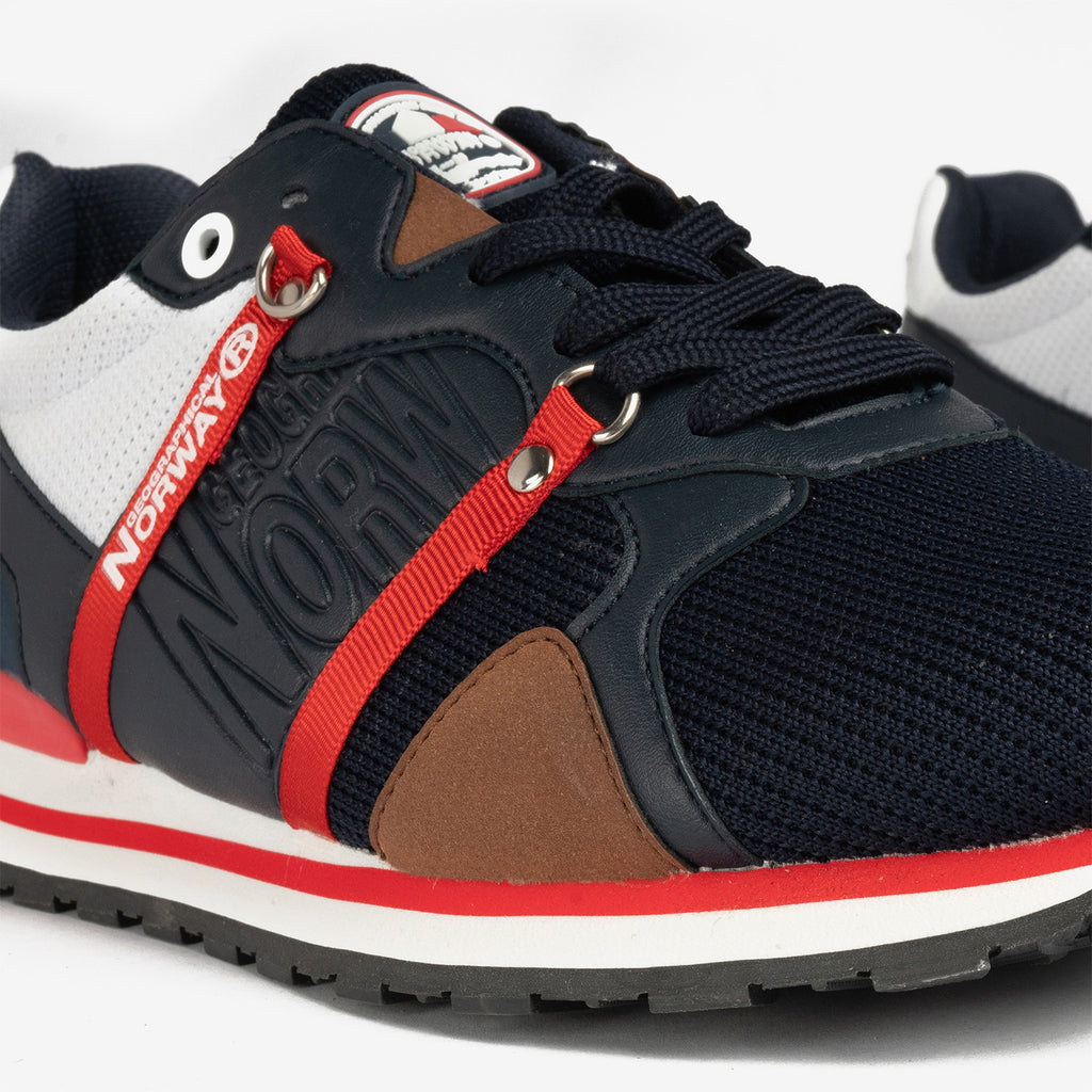 Cole Sneaker // Navy + Red