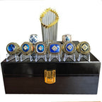 Los Angeles Dodgers World Series Championship Rings Set with Trophy – 8 Piece Collector’s Gifts
