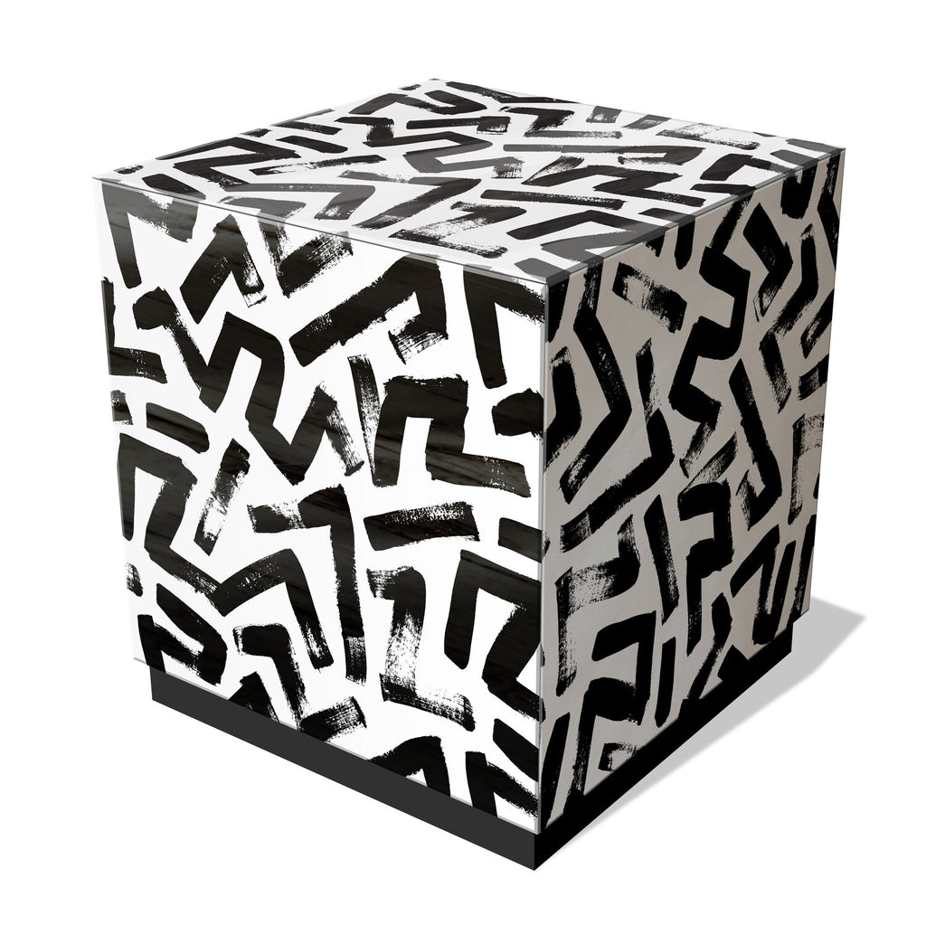 Intertwined Art Glass Cocktail Table