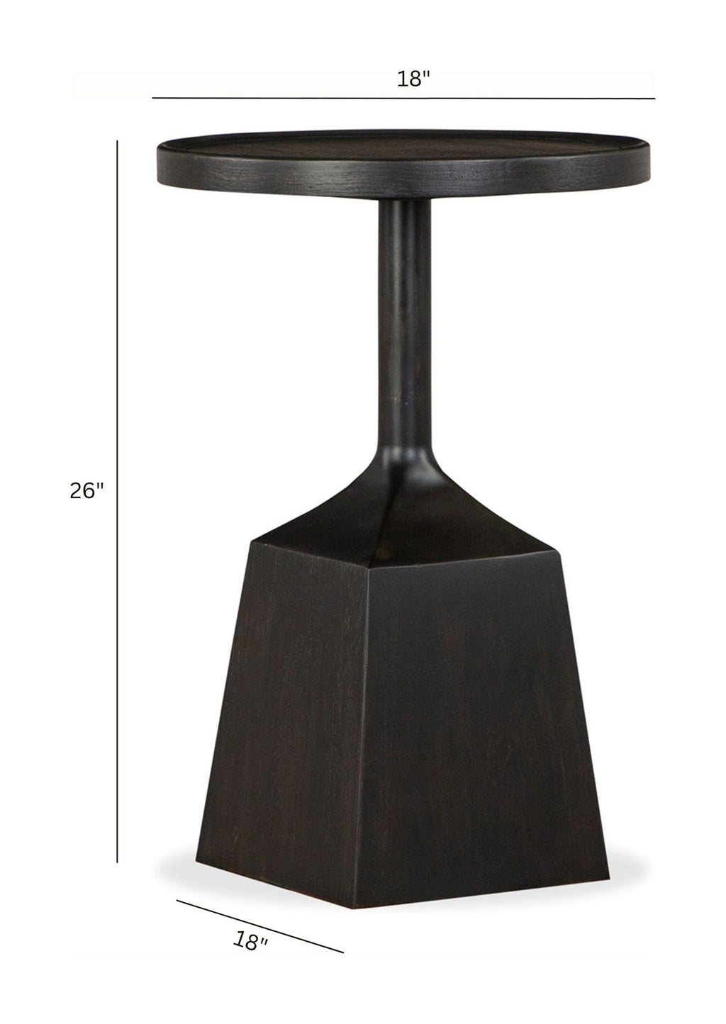 Lindon - Round Pedestal Accent End Table