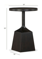 Lindon - Round Pedestal Accent End Table