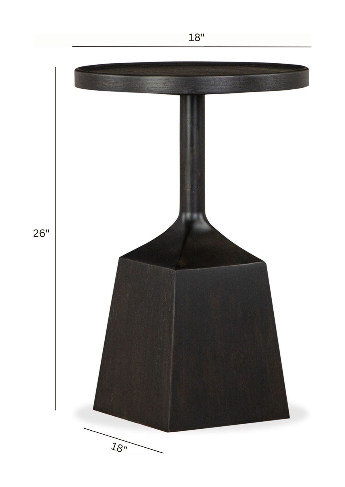 Lindon - Round Pedestal Accent End Table