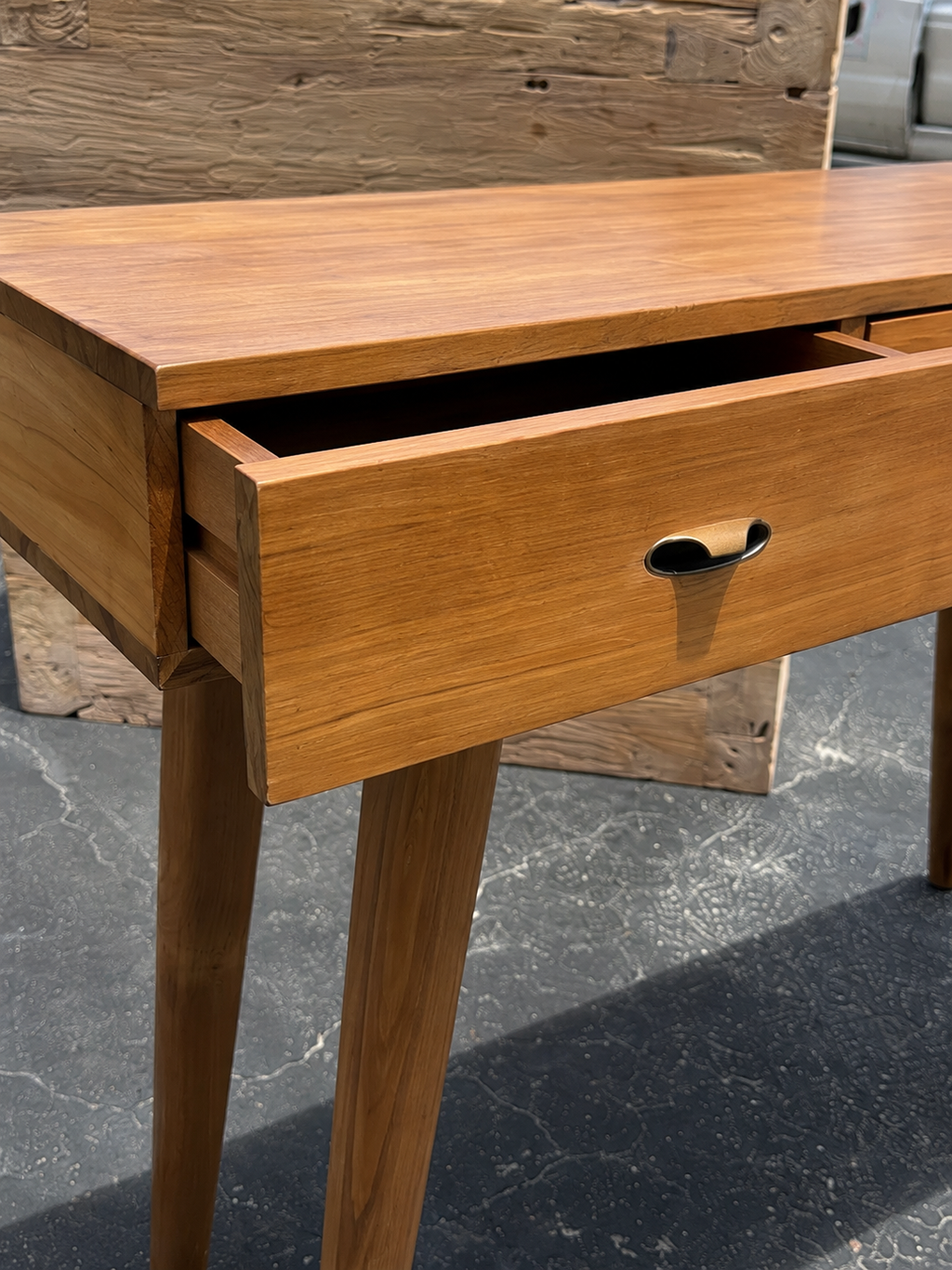 Recycled Teak 3 Drawer Console 47" L