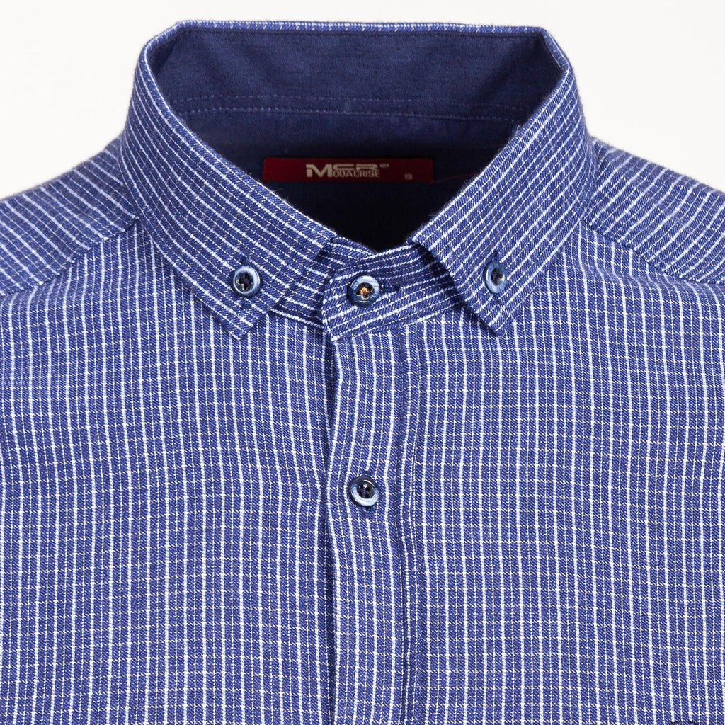 Mayenne Button Down Shirt // Blue + Indigo