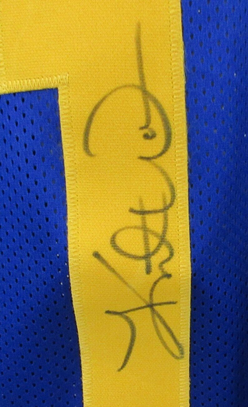 Kurt Warner Autographed Custom Football Jersey   Rams PSA/DNA