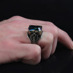 925 Sterling Silver Mystic Topaz Stone Ring // V1