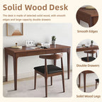 Desk With Drawers - Walnut