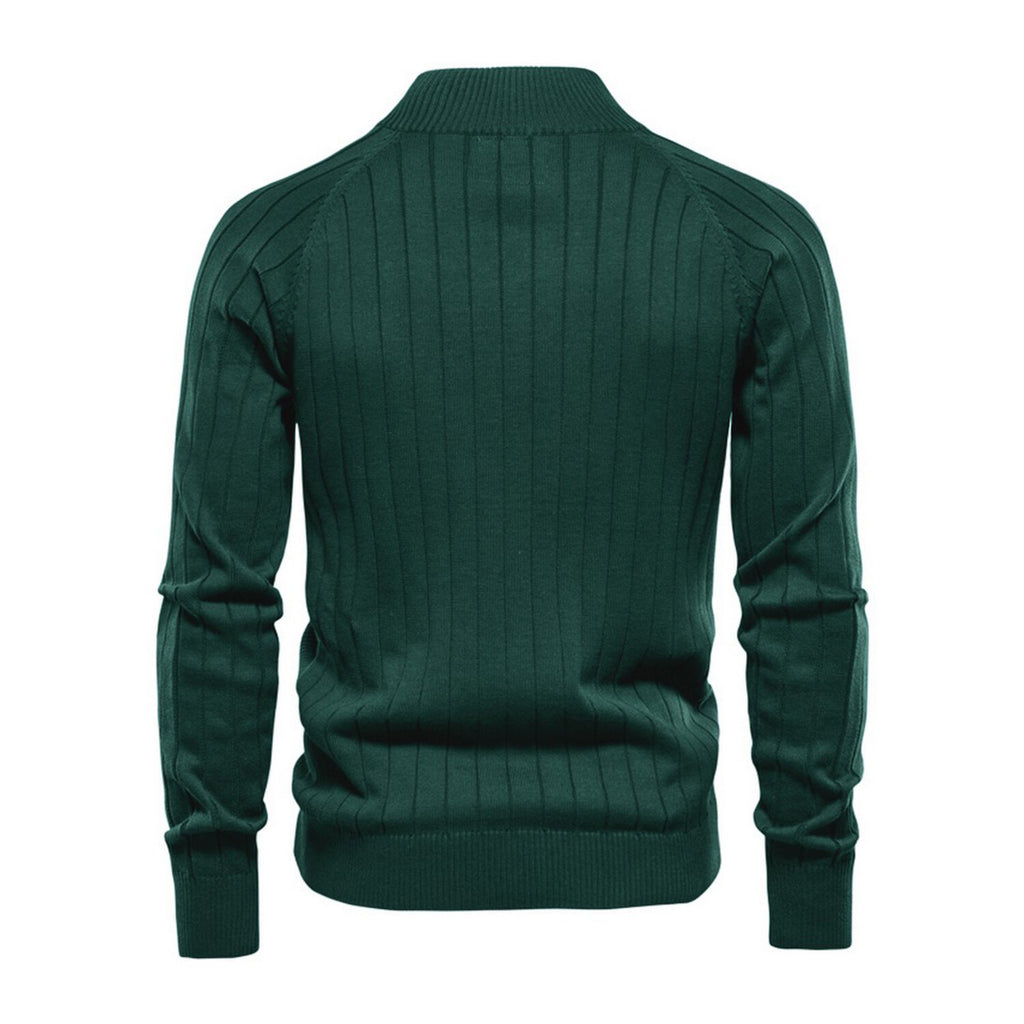Zip-Up Cardigan // Green