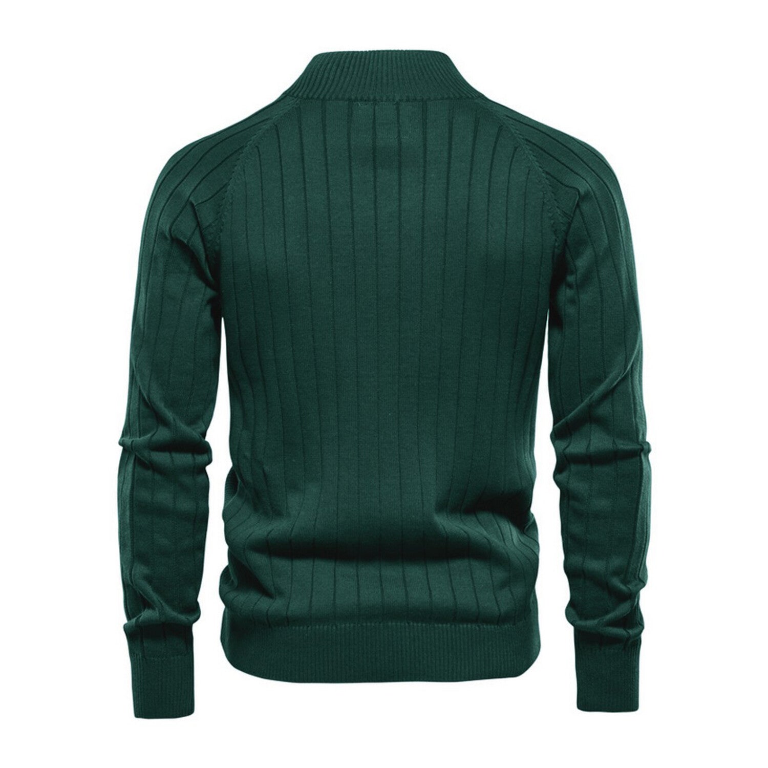 Zip-Up Cardigan // Green