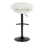 Posh - Contemporary Adjustable Barstool With Swivel & Rounded