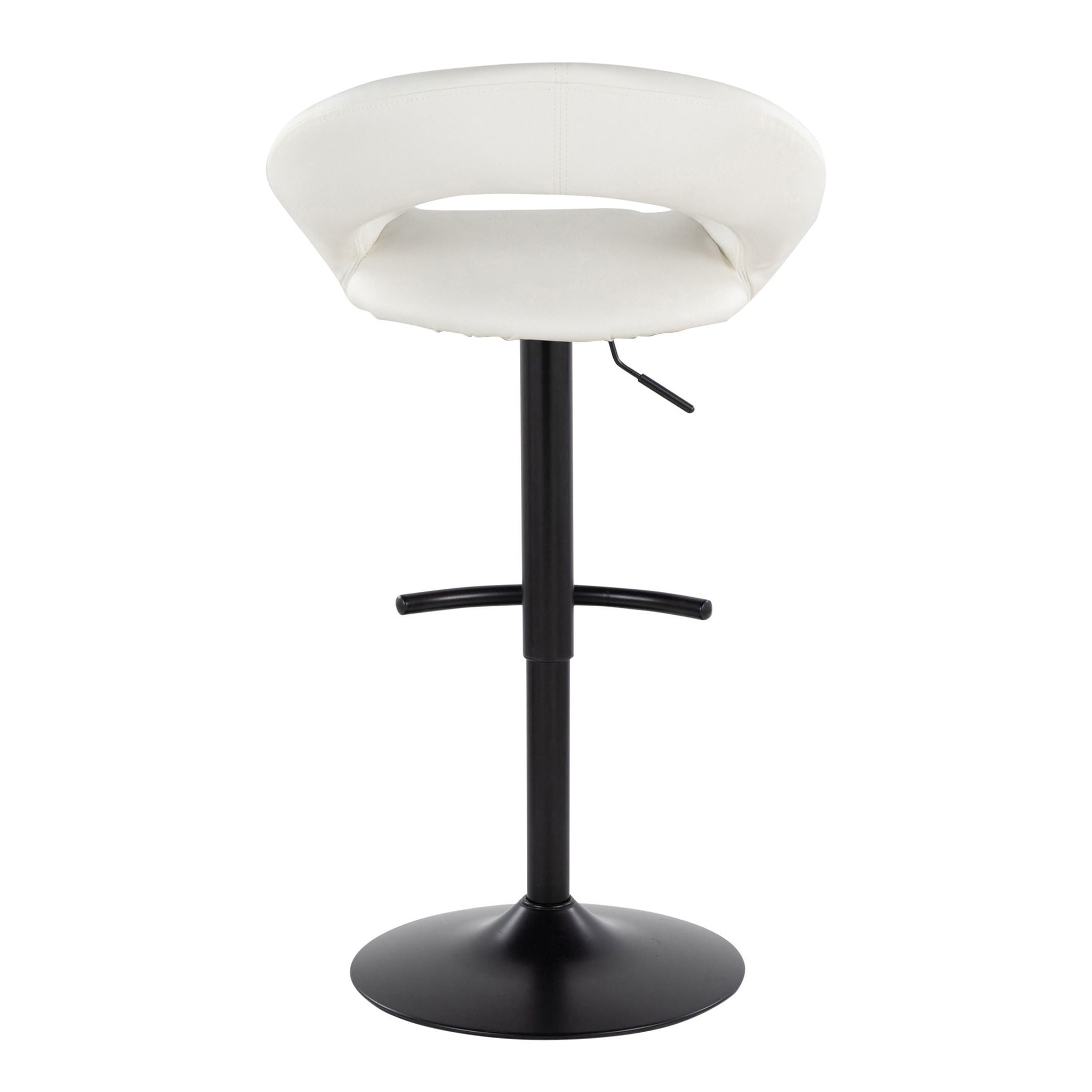Posh - Contemporary Adjustable Barstool With Swivel & Rounded