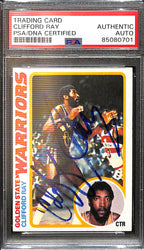 Clifford Ray Signed/Auto 1978 Topps Card #33 Warriors PSA/DNA 185416