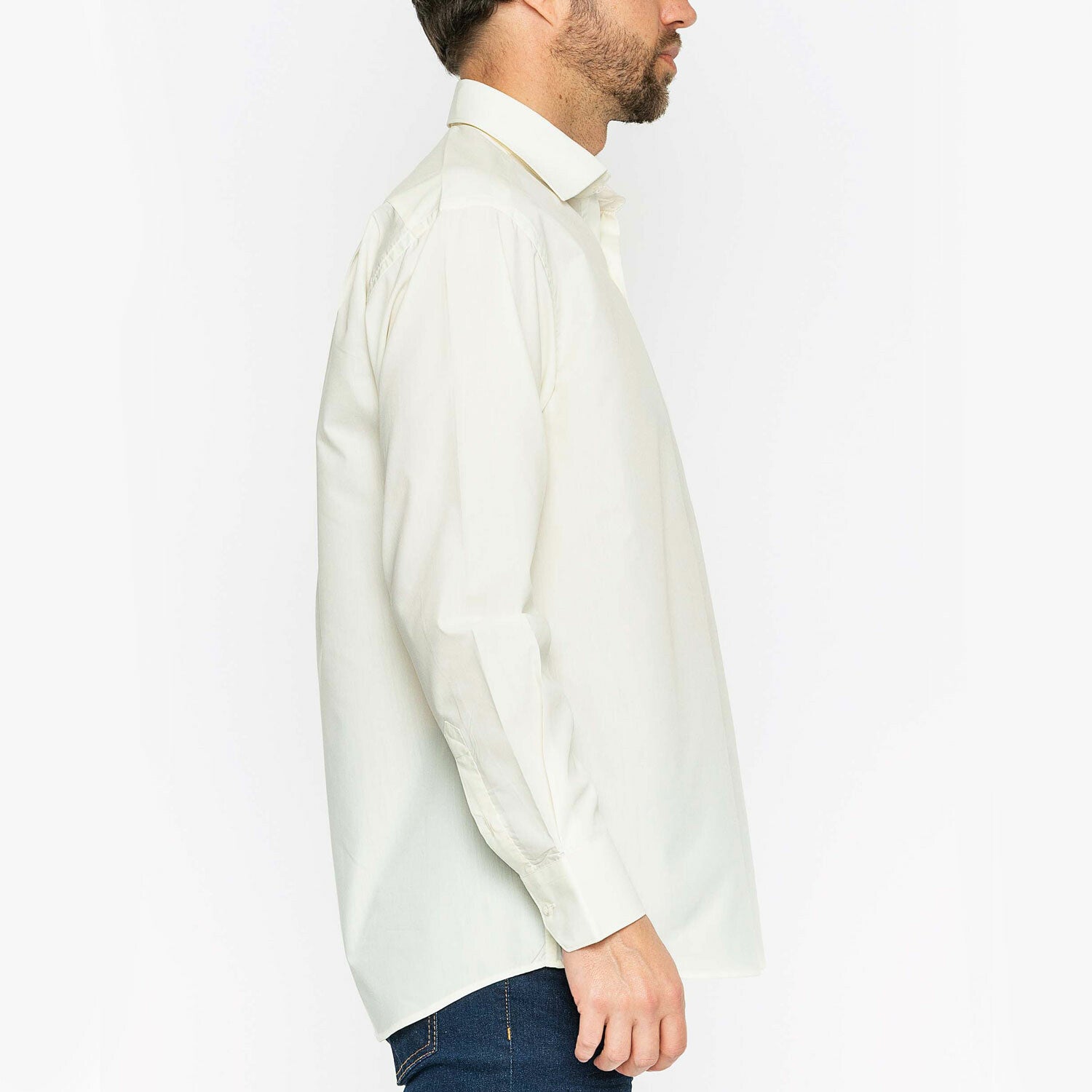 Leon Button Up Shirt // Ecru