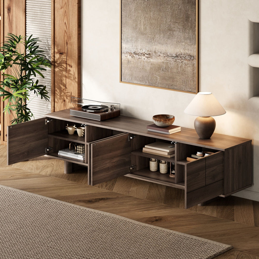 TV Stand For TVs Up To 85" - Dark Brown