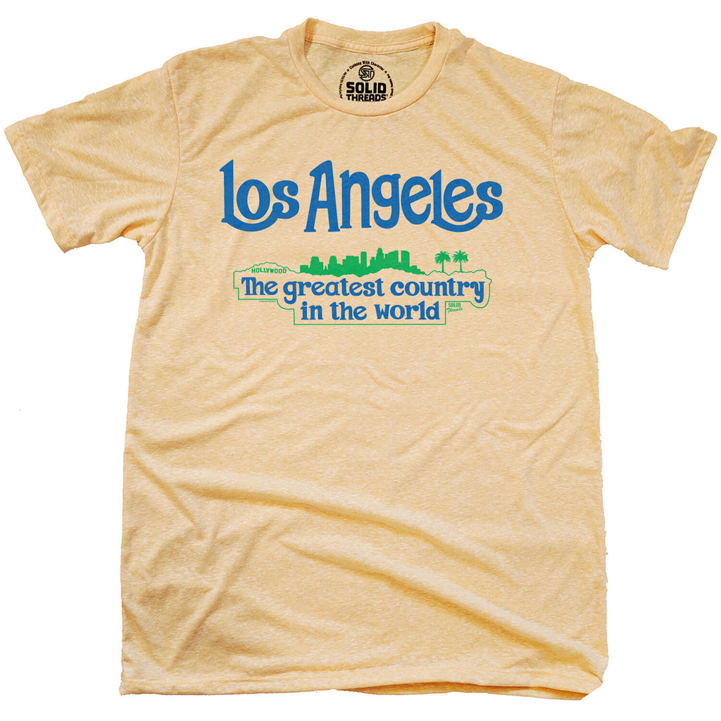 Los Angeles The Greatest Country In The World T-shirt // Triblend Grey