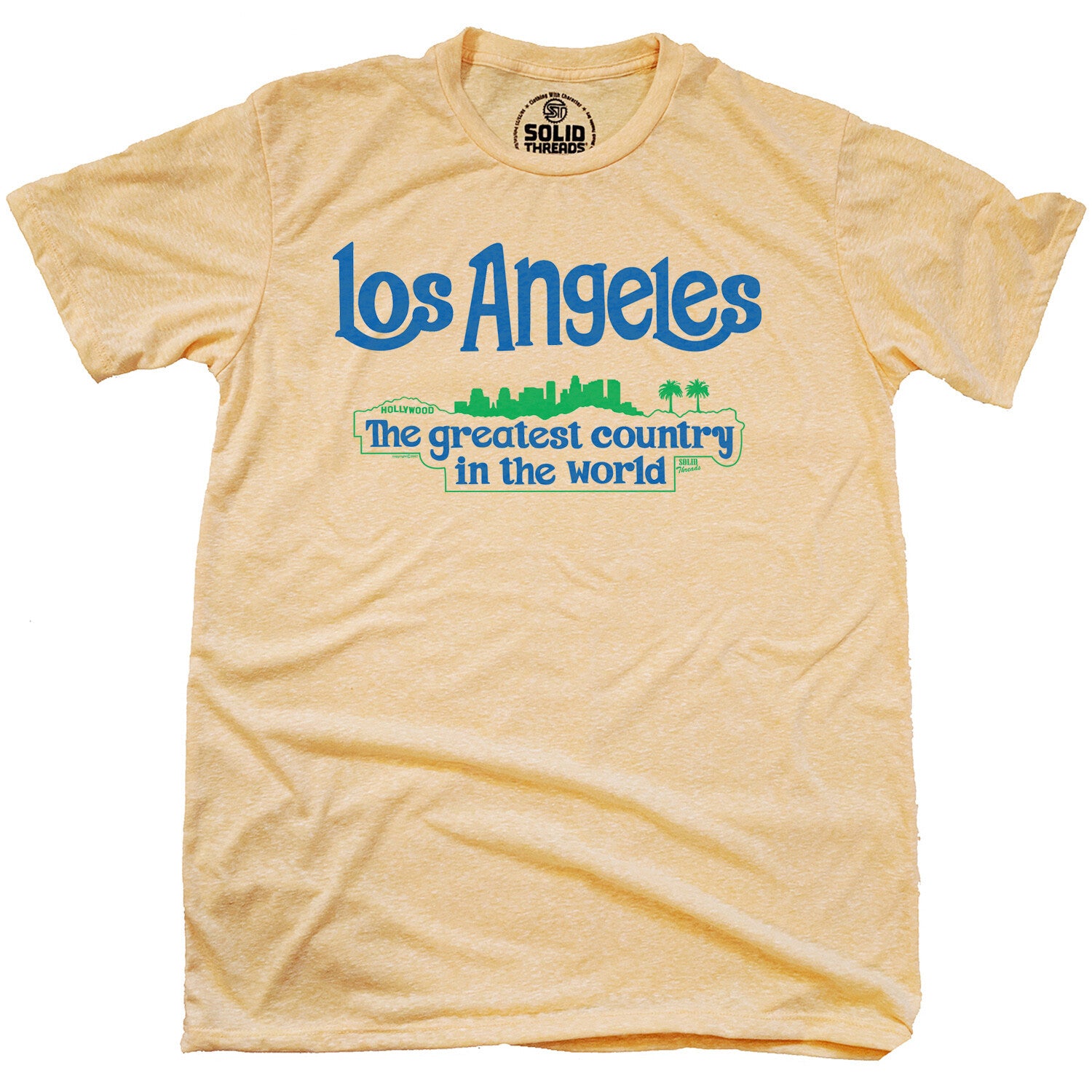 Los Angeles The Greatest Country In The World T-shirt // Triblend Grey
