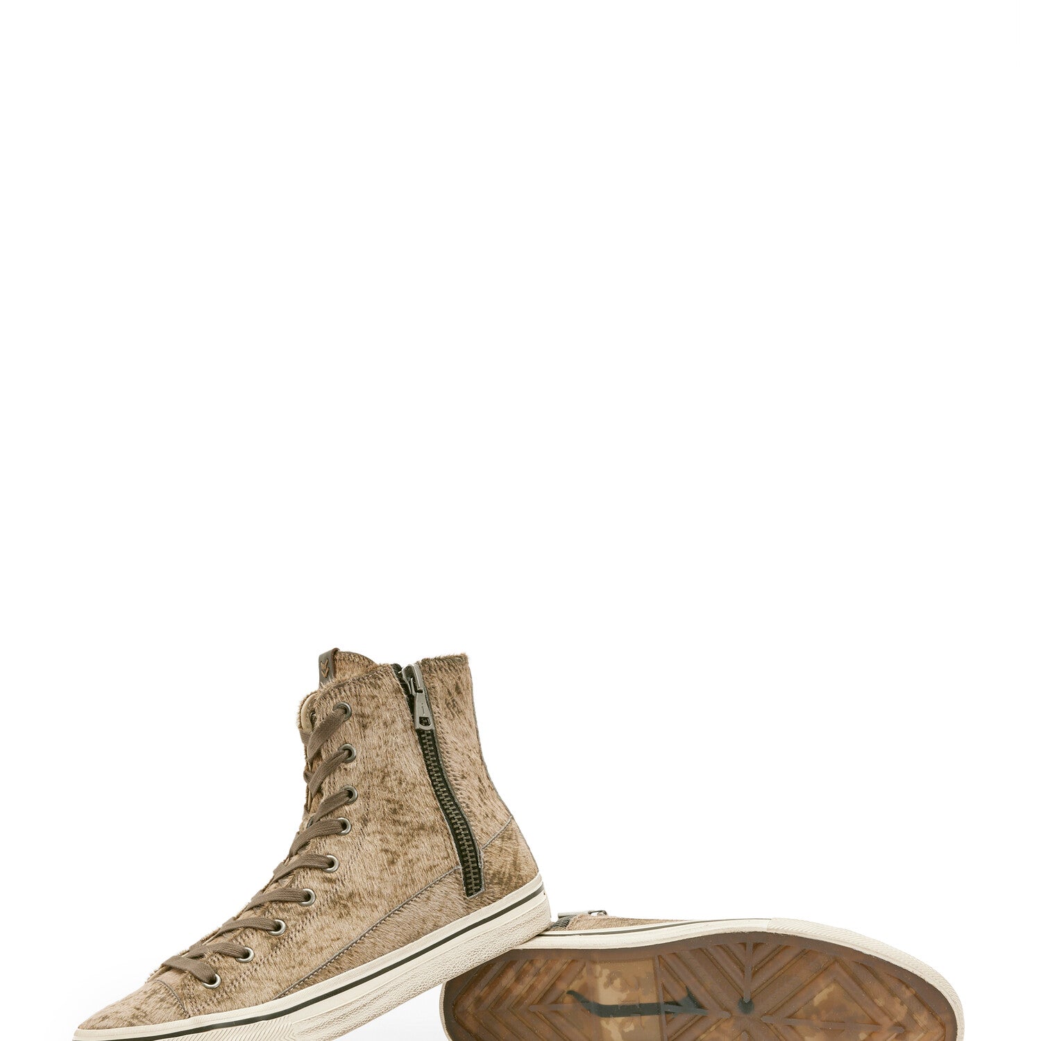 Vulc Zip High Top // Distressed Brown