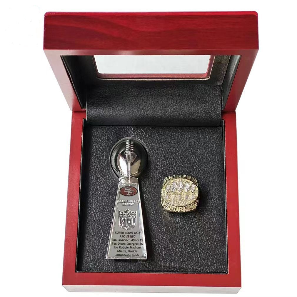 San Francisco 49ers Dynasty Era Ring & Trophy Set – Championship Replica Collector Display