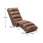 Massage Chaise Lounge Indoor, Ergonomic Electric Massage Lounger