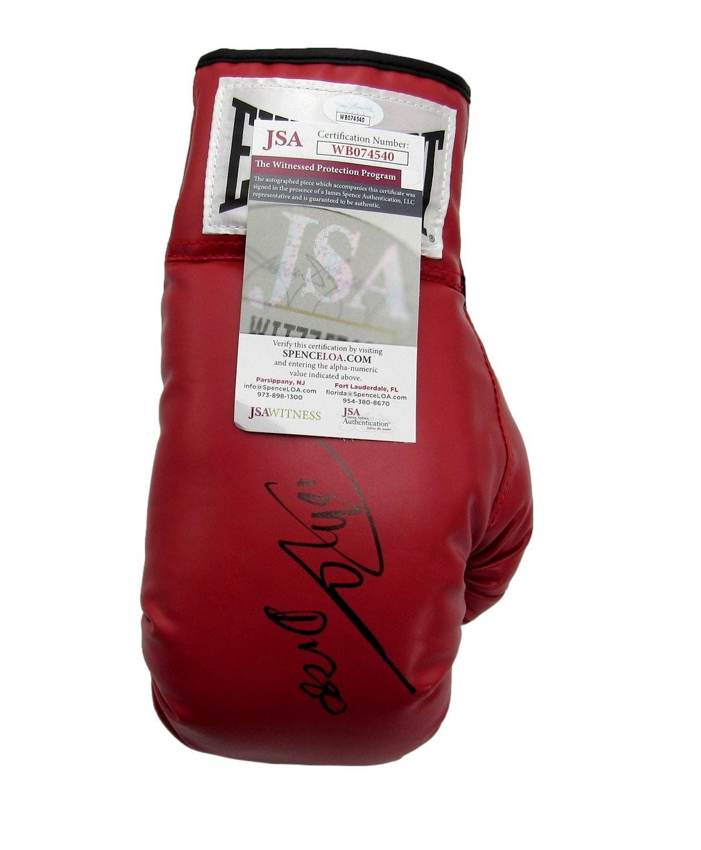 Dolph Lundgren Autographed/Inscr Left Boxing Glove "Balboa vs Drago" JSA 184776