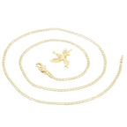 Guardian Angel Cubic Zirconia Pendant 14K Gold Filled Necklace Set