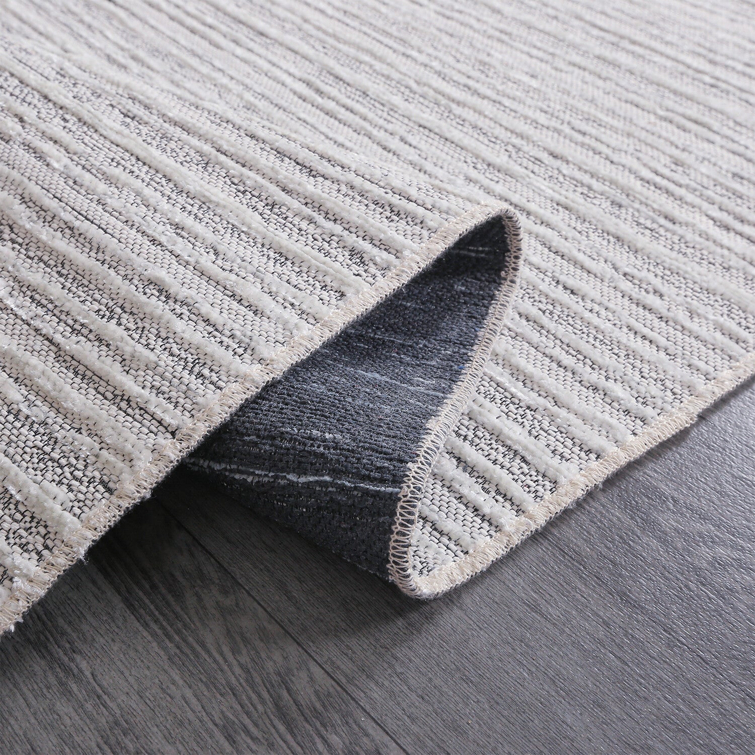Chenille Woven Rug // White