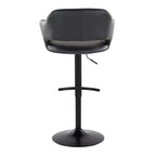Margarite - Contemporary Adjustable Barstool With Swivel (Set of 2)