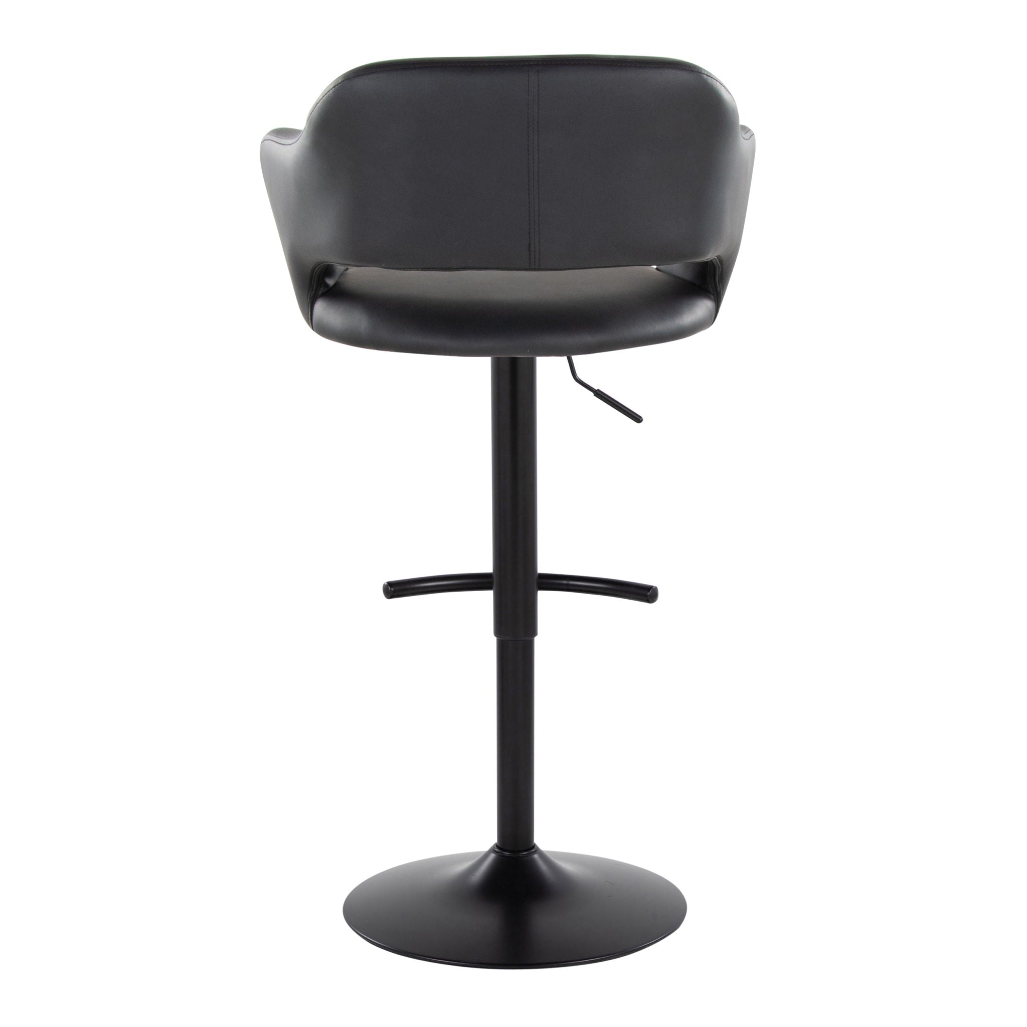 Margarite - Contemporary Adjustable Barstool With Swivel (Set of 2)