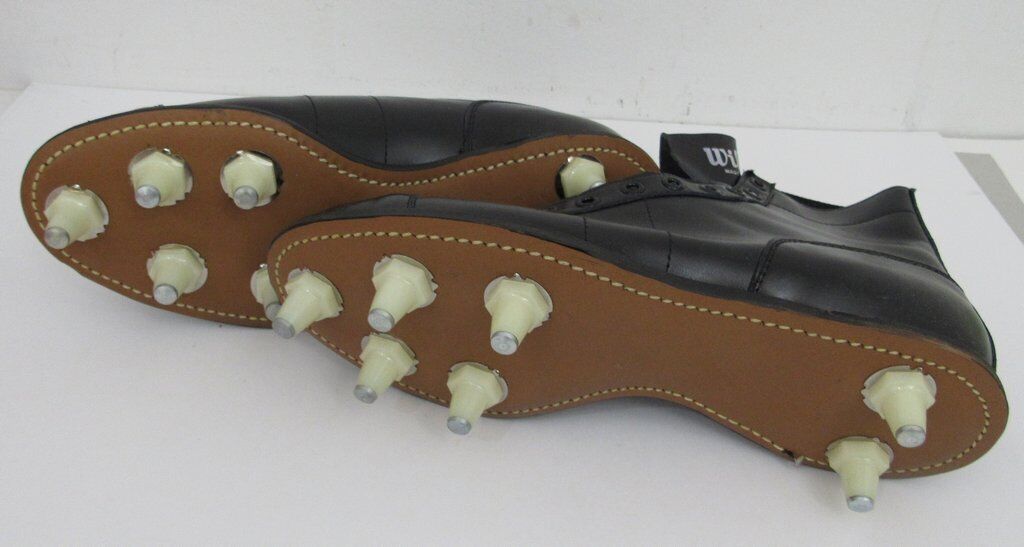 Pair of Vintage Wilson Riteweight Black Football Cleats Size 8  NIB 182900